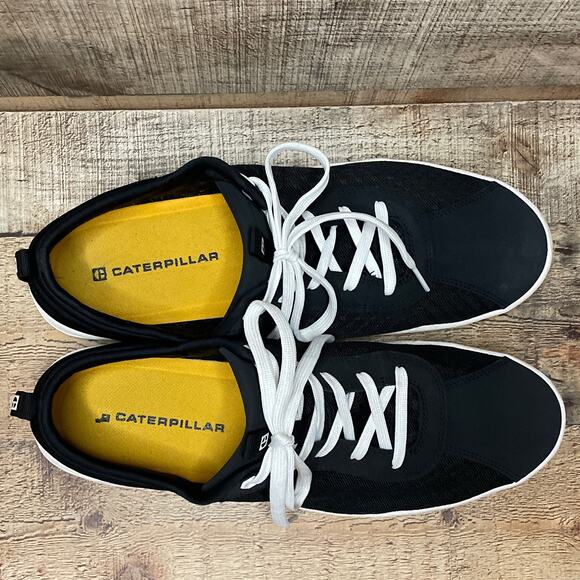 Caterpillar Code Hex Vent Low Top Shoes Black White Size 12 - Picture 10 of 10